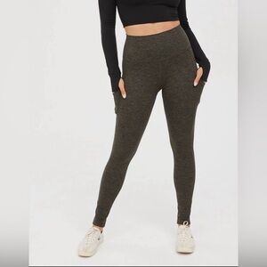 High-Waisted Olive Leggings